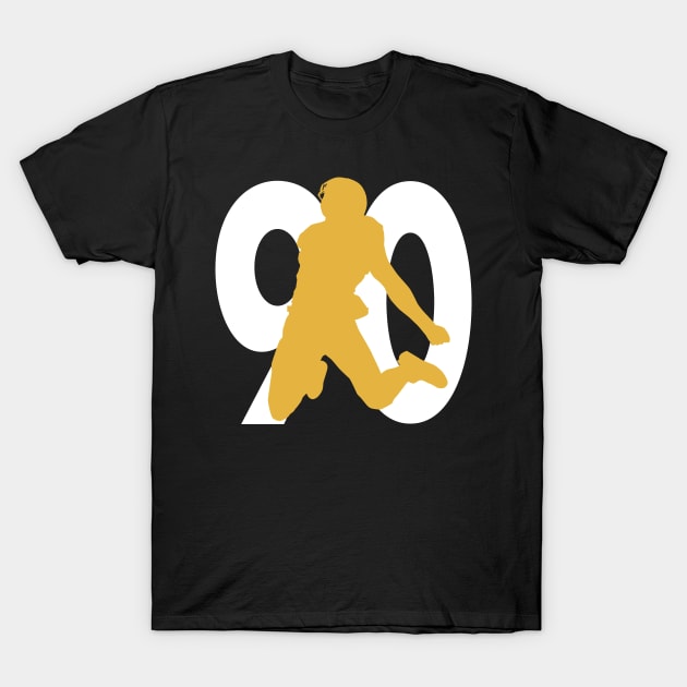 the number 90 tj watt 2 T-Shirt by rsclvisual